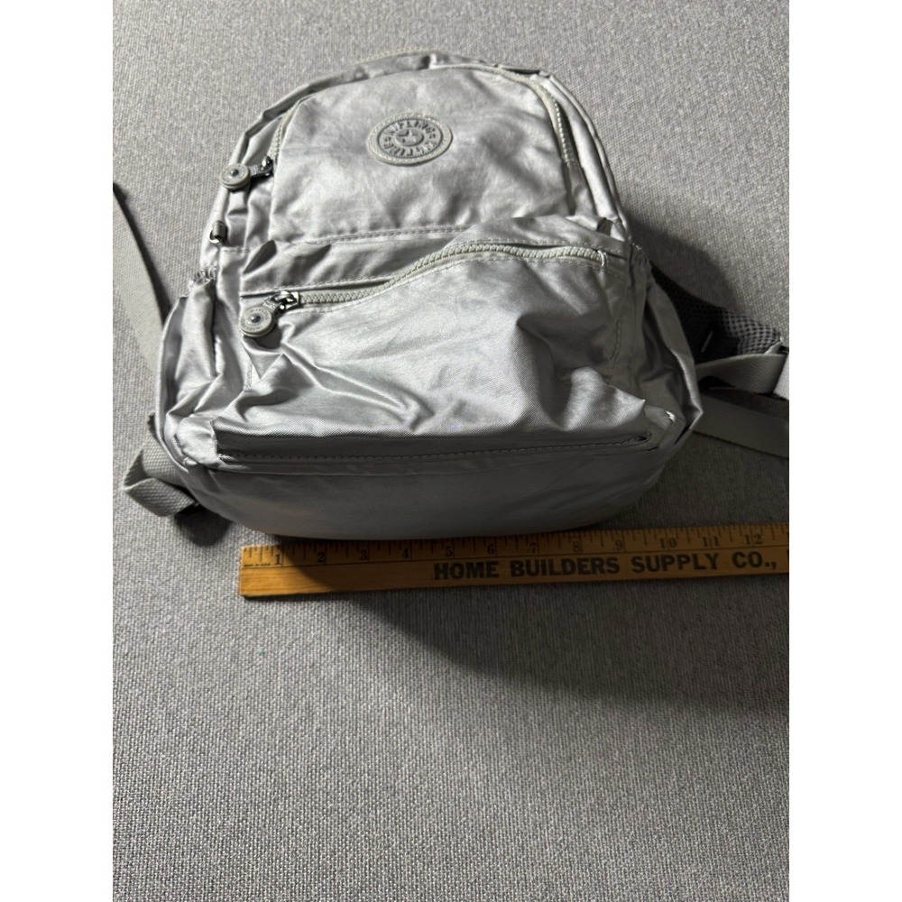 Kipling Medium Backpack Silver Metalic - Picture 4 of 13